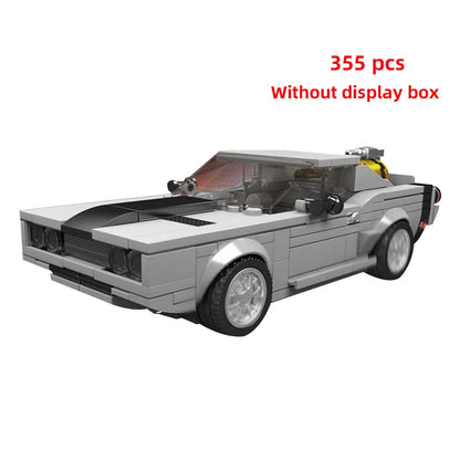 Technical Moc Car City Speed Champion Sports Car Racing Vehicle Building Blocks Brick Educational Construction Toys