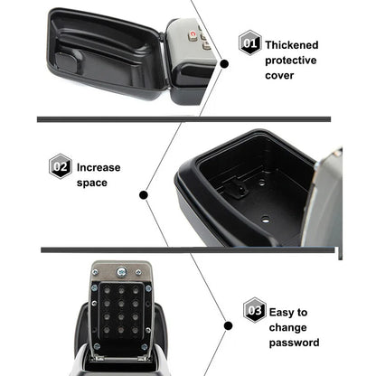Portable Car Window Hanging Antitheft Code Key Box With 12Digits Code Waterproof Anti-theft Key Safe For Office Home Outdoor Use