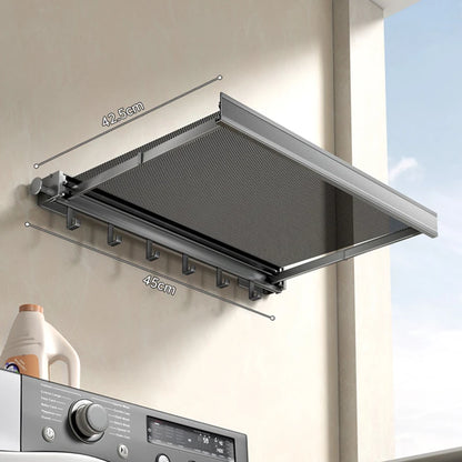 No Drill- Shelf Foldable Wall Shelves Holder Organizer Retractable Laundry Drying Storage Racks Gap Shelf For Bathroom Balcony
