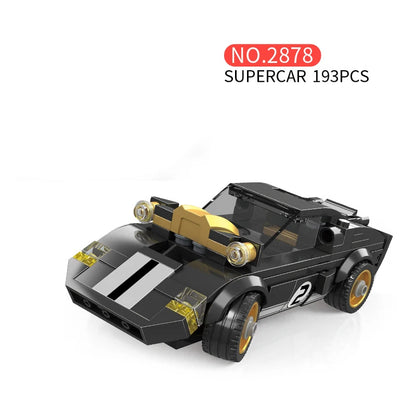 Racing Car City Speed Champions Sports Model Building Blocks DIY Bricks MOC Toy Classic Rally Super Racers Vehicle f1 technique