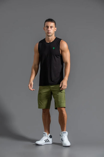 Plus Size Men's Sport Fitness Vest Cotton Trendy Sleeveless T-Shirt Shoulder Vest Casual Top Clearance Special Price