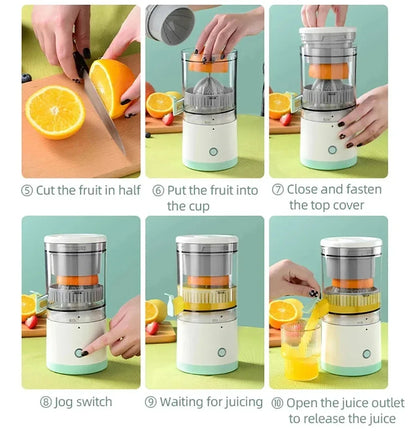 7.4V High Power Portable Electric Juicer Wireless Orange Juicer USB Rechargeable Electric Slow Juicers Household Kitchen Tools