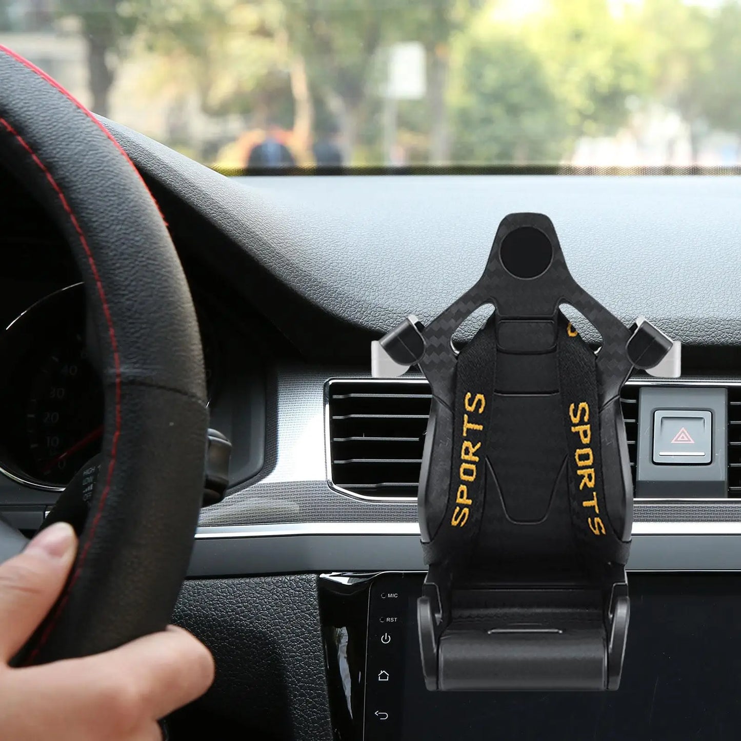 Car Air Vent Phone Holder Car Phone Holder Air Outlet Gravity Type Car Navigation Multifunctional Car Holder 360° Rotatable