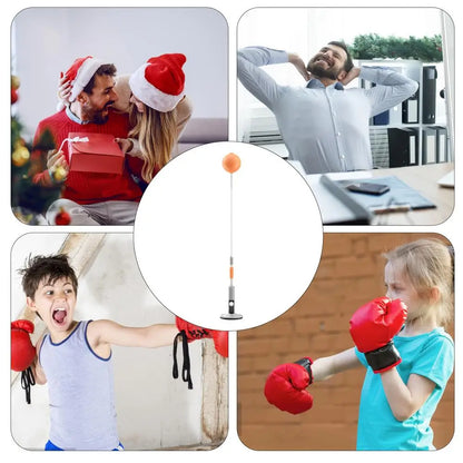 Standing Punching Bag Freestanding Punching Ball Hand-Eye Coordination Workout Kit Boxing Training Equipment Punching Bag With