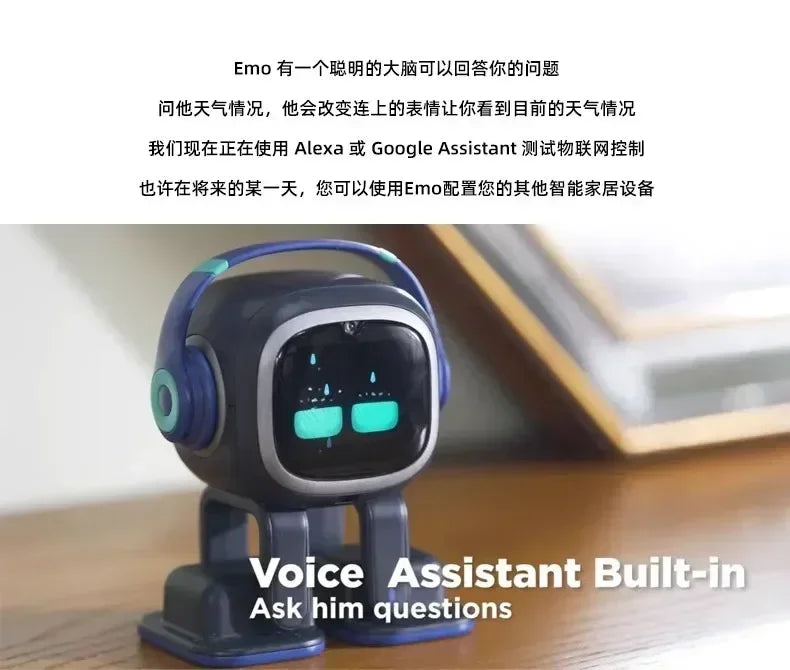 Smart Emo Robot Intelligent Emotional Voice Emopet Interaction Accompany Ai Children's Electronic Emo Pet Desktop Decoration Toy