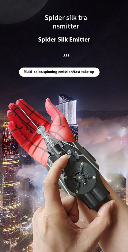 2024 New Spider Man Web Shooters Wrist Launcher Shooters Hot Peter Parker Cosplay Props Shooting Device Toy Set Boy Toy Gift