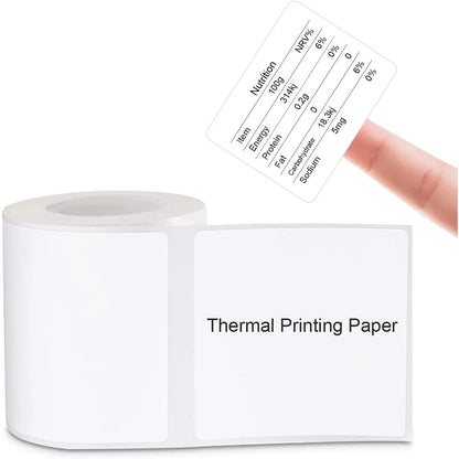 5 Rolls Niimbot Thermal Papel For B21 B1 Printer Home Office Labels Roll Colorful Adhesive Paper Square Printable Sticker Papers