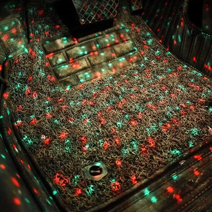 The atmosphere lights one drags four modified with colorful remote voice-activated led decorative in the car atmosphere lights
