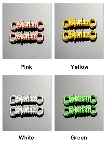 1 par de cordones con letras AF1, adornos con hebillas, kits para zapatillas, hebillas de metal para cordones, elegantes kits deportivos de metal, accesorios para cordones