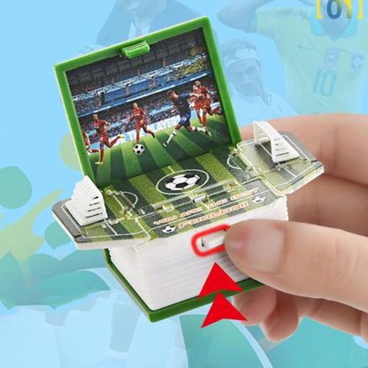 3D Mini Football Basketball Fold Book Keychain Toys Anxiety Stress Relief Toys Sensory Toys Birthday Gift Backpack Keychain