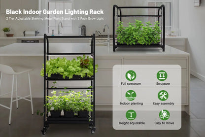 Smart Indoor Gardening System Plant Grow Light Led Herbs Planter Indoor Kit Plant Garden Stand