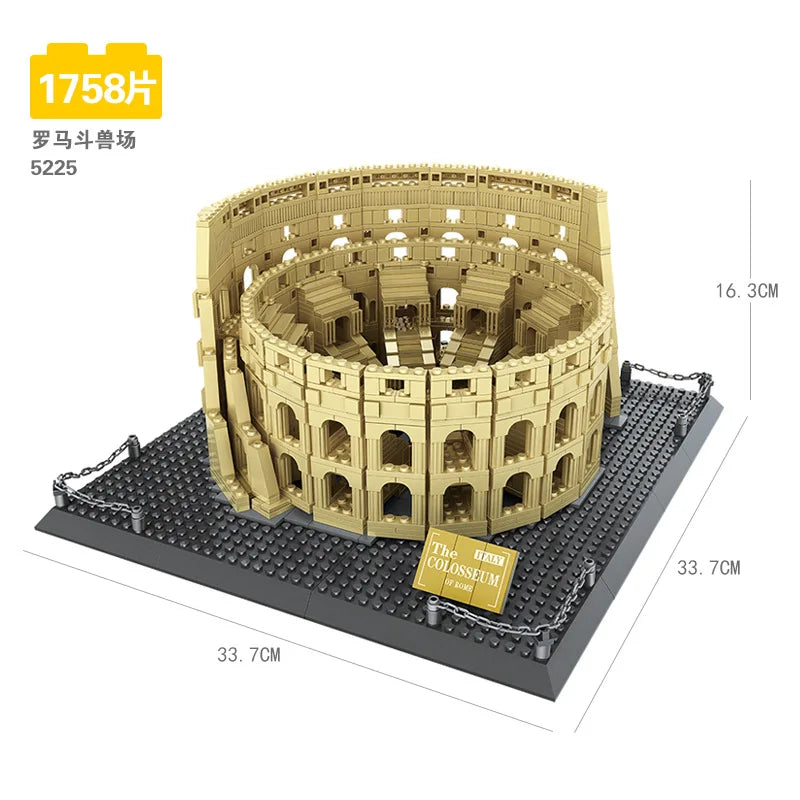 Wange Blocks World Architecture Building Bricks Castle Villa House Big Ben Church DIY Toys for Man Gifts Girl Adult Present