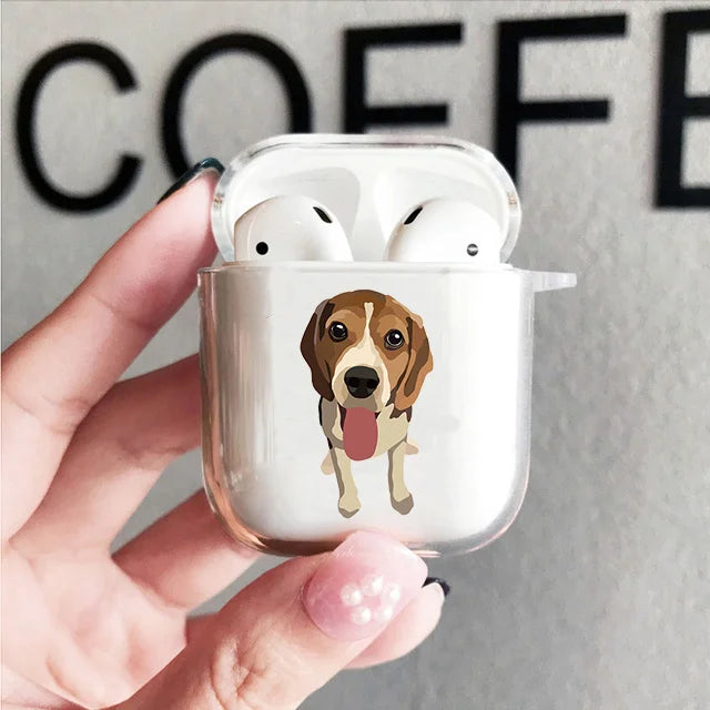 Beagle Cute Dog Airpod Cases 3 for 2 1 Pro Pods Gen Air Pods Pro Cover Funny Lovely Pet Earphone Cartoon Box Coque