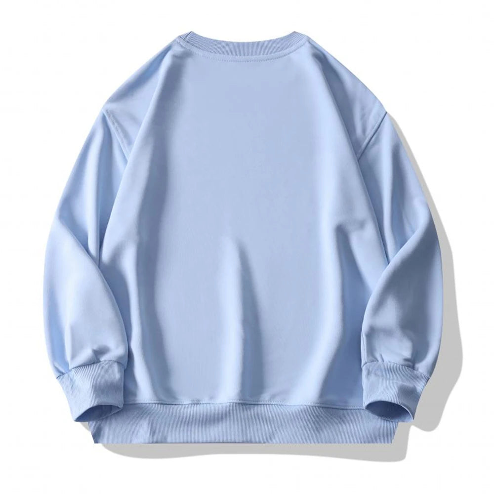 Plain Sublimation Sweatshirt Unisex Wholesale Baggy Black Hoodies Men Sweat Shirt Crew Neck Sweatshirt Men Moletons Masculinos