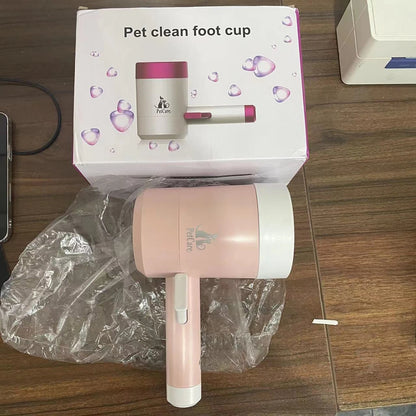 Automatic Pet Dog Foot Washer Cleaner Brush Soft Silicone needle Dog Paw Wash Cleaner Cup Paw Washing Cup Washer for Dogs Cats