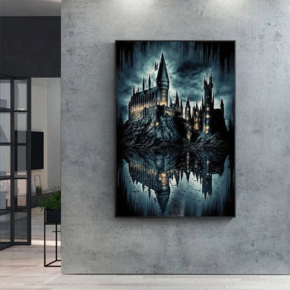 5d Diy Diamond Art Painting Kits Harry Potter Hogwarts Castle Moon Embroidery Jewelry Home Decor Cross Stitch Cartoon Kids Gift