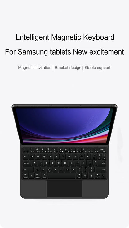 Backlight Magic Keyboard for Samsung Galaxy Tab S9 S8 S7 11 inch for Tab S9 FE Tablet Case German Spanish Portuguese Keyboard
