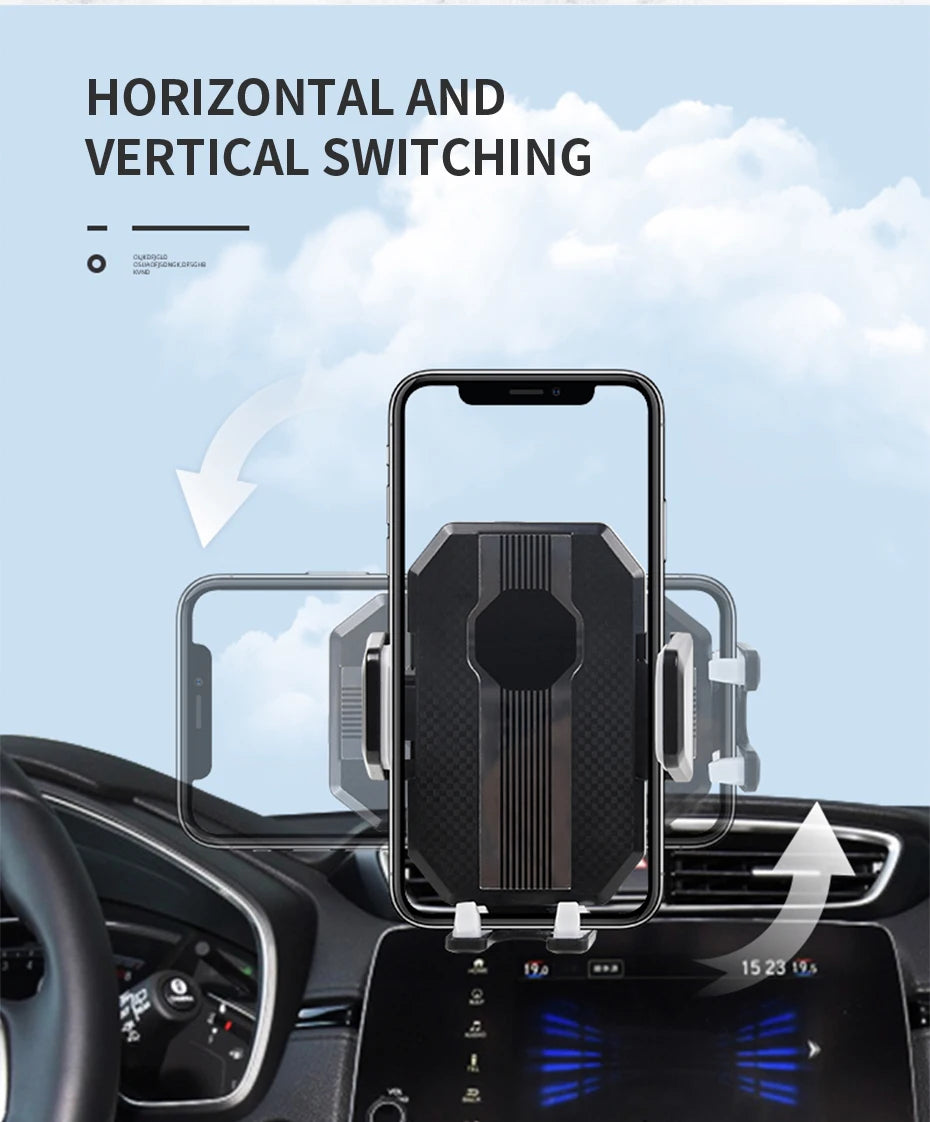 Phone Mount For Car Center Console Stack Super Adsorption Phone Holder On-Board Suck Support Clamp Bracket Universal