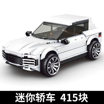 Yuxing-modelo mini-coche famoso, modelo de carreras deportivas, ocho cuadrículas, juguetes educativos para niños, bloques de construcción ensamblados