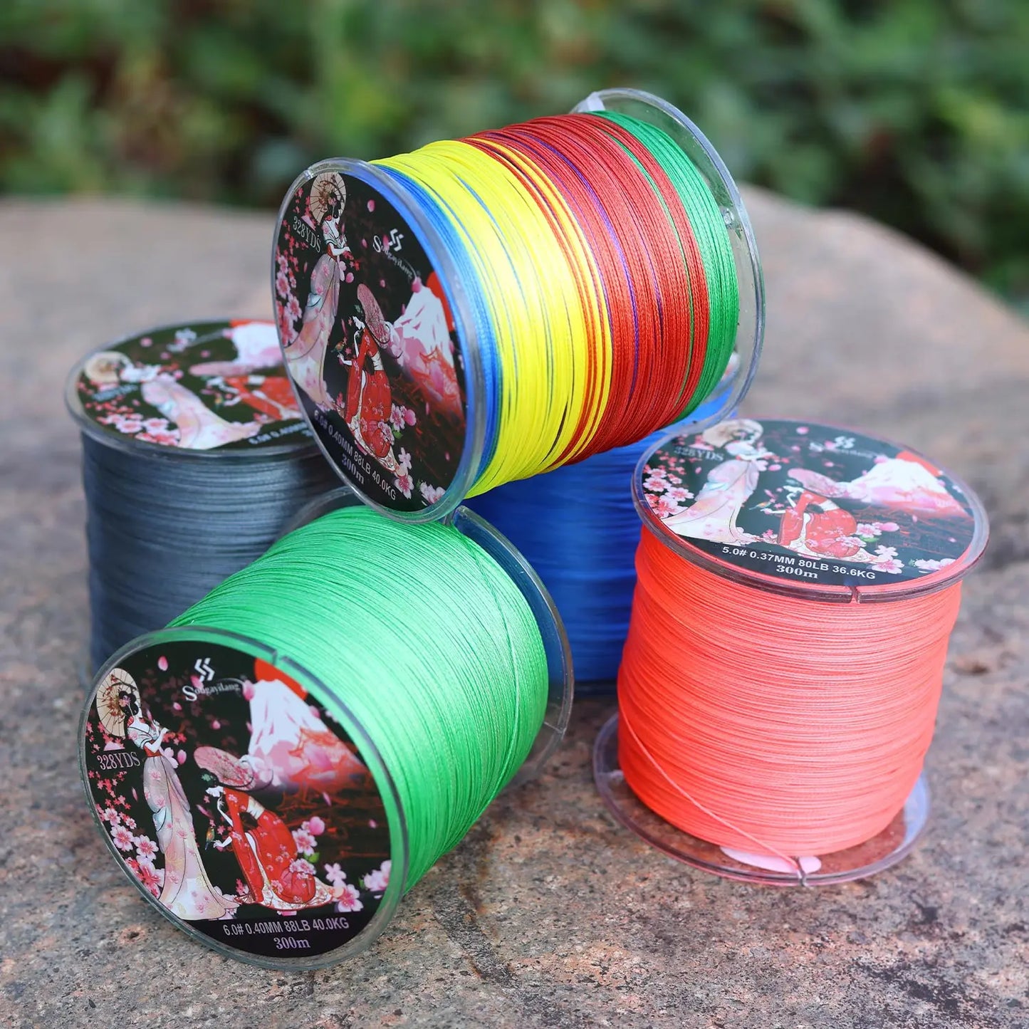 Sougayilang Braided Fishing Line X8 100/300 Drag 22~88LB Multifilament Japanese PE Line for Bass Pike Carp Fishing Accessories