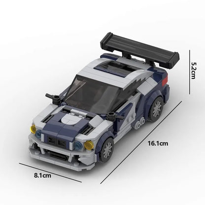 Bricklink Technical Car City Speed Champions M3 E30 E36 E46 GTR 635CSi 850CSi Vehicles Sets Building Blocks Toys Children Gift