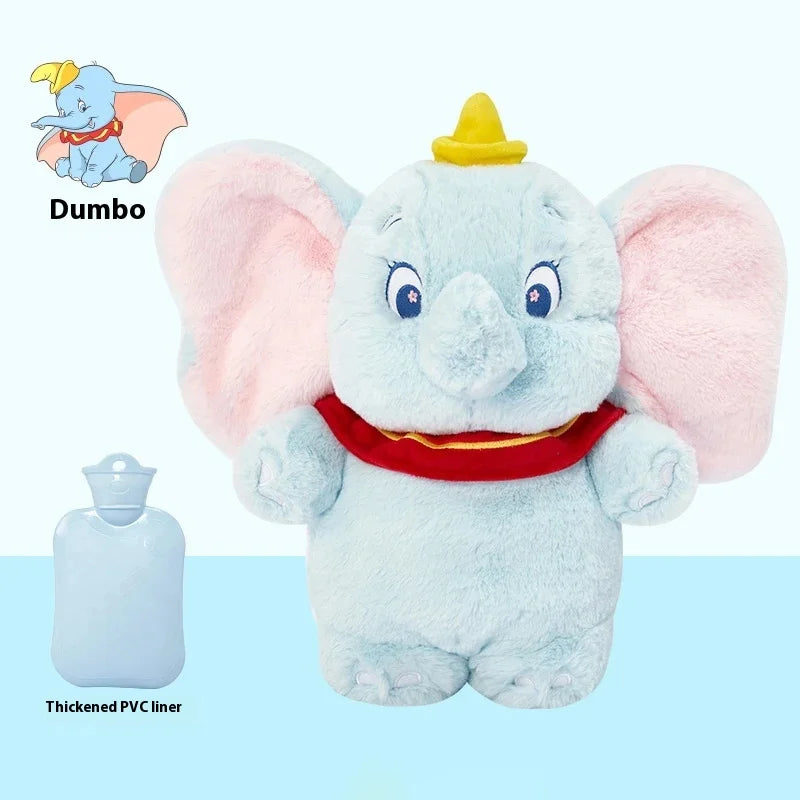 Original Disney Zoobies Hot Water Bag Warm Winter Plush Doll Plushie Lotso Stitch Doll 2-In-1 Useful Gift Toys For Children ﻿