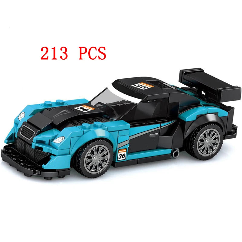 67 models City Racing Car Speed Champions Sports Building Blocks Bricks Classic Rally Super Racers F1 Great Vehicles kits toys