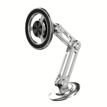 Aluminum alloy magnetic car phone holder, universal 360 ° rotatable shock-absorbing telescopic folding phone holder Accessories