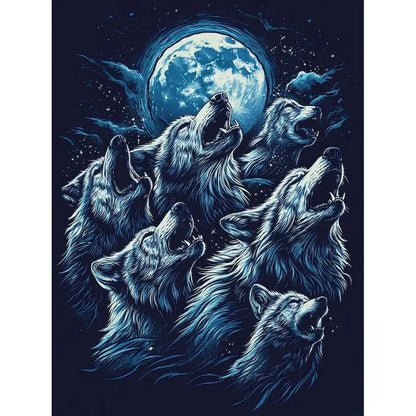 RUOPOTY-Paint By Adult Numbers Animal Color Abstract Crafts Supplies Adults Paintings On Number Picture Drawing Home Decoration