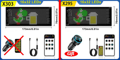 USB LED 5V Matrix Pixel Panel Light Bluetooth App Control Scrolling Advertising LED Car Sign Animation Programmable For Car Shop
