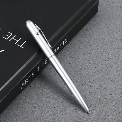 School Creative Drawing Magic Writing Silver Stationery Invisible Ink Pen UV Light Pen Ballpoint Pens Magic Secret Pen