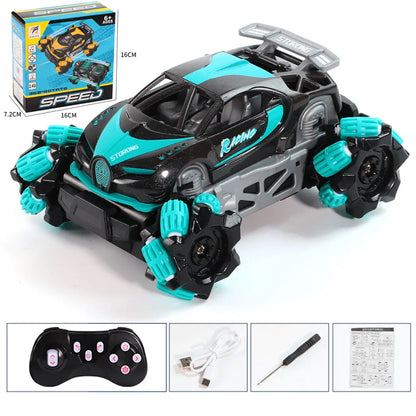 RC Car Mini Stunt Drift Car Gesture Sensing with Led Lights 2.4G Radio Remote Control Electric Toy Power Wheels Off Road Racing