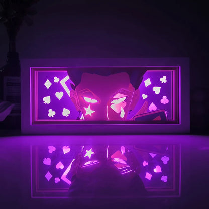Anime One Piece Paper Cut Shadow Box Light Remote control model multiple colors Gamer Bedroom Decoration party present
