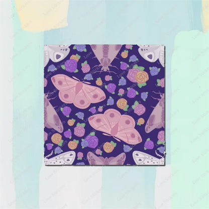 Pastel Moths 5PCS Stickers for Living Room Bumper Anime Cute Kid Car Art Print Window Home Decor