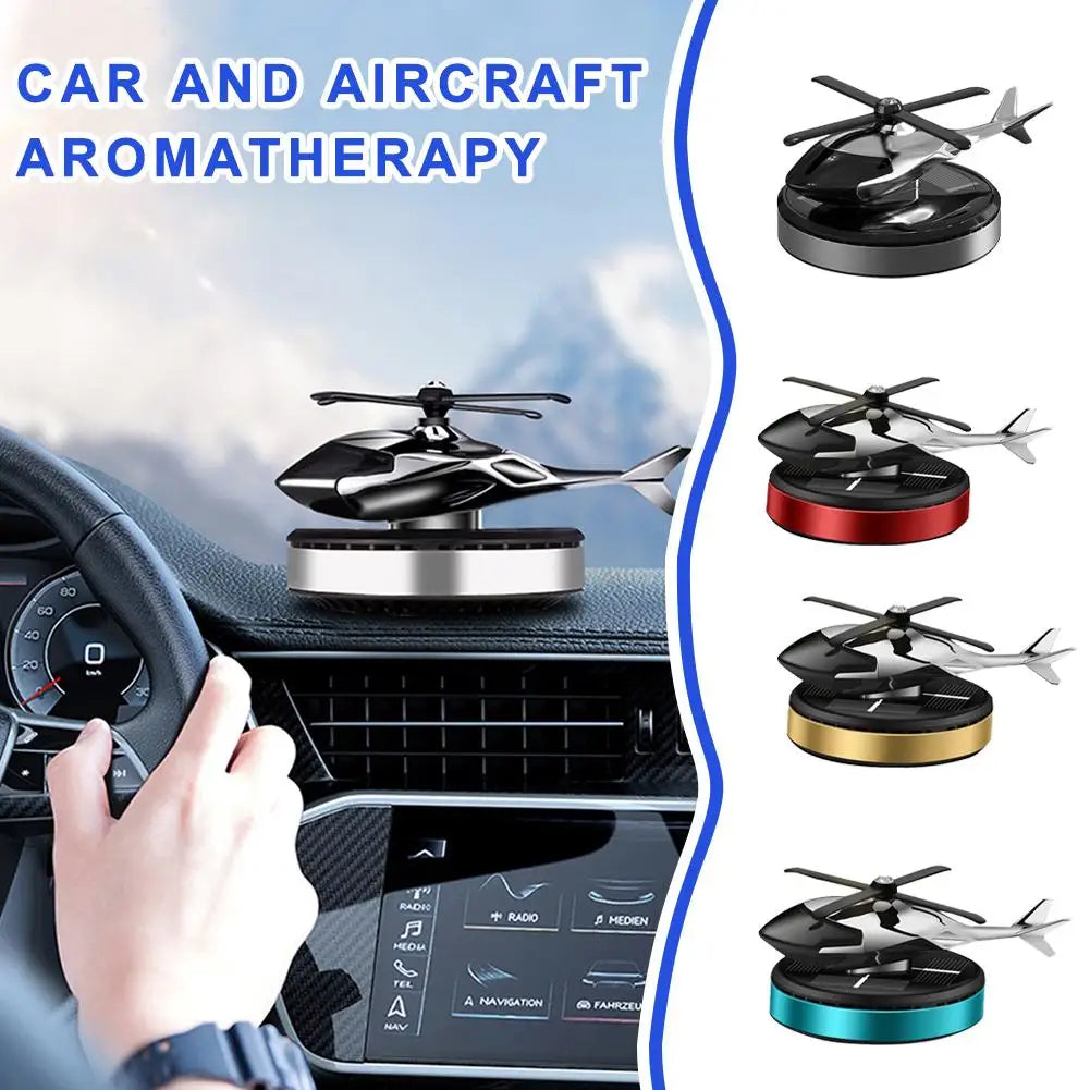 Solar Car Air Freshener Helicopter Propeller Fragrance Decor Flavoring Supplies Accessories Original Perfume Diffuser Inter X0L1