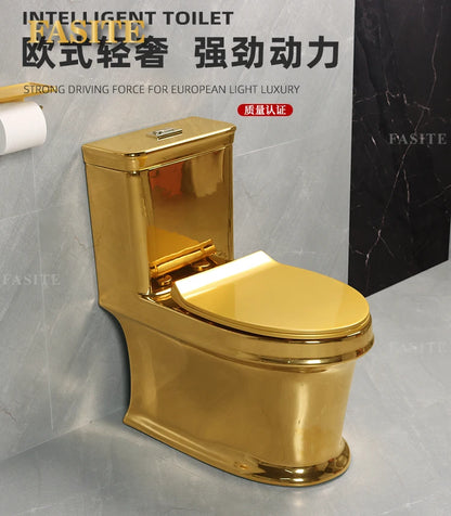 Art Gold Toilet, Water Closet, Odor Proof Toilet, Spray Connected Household Use