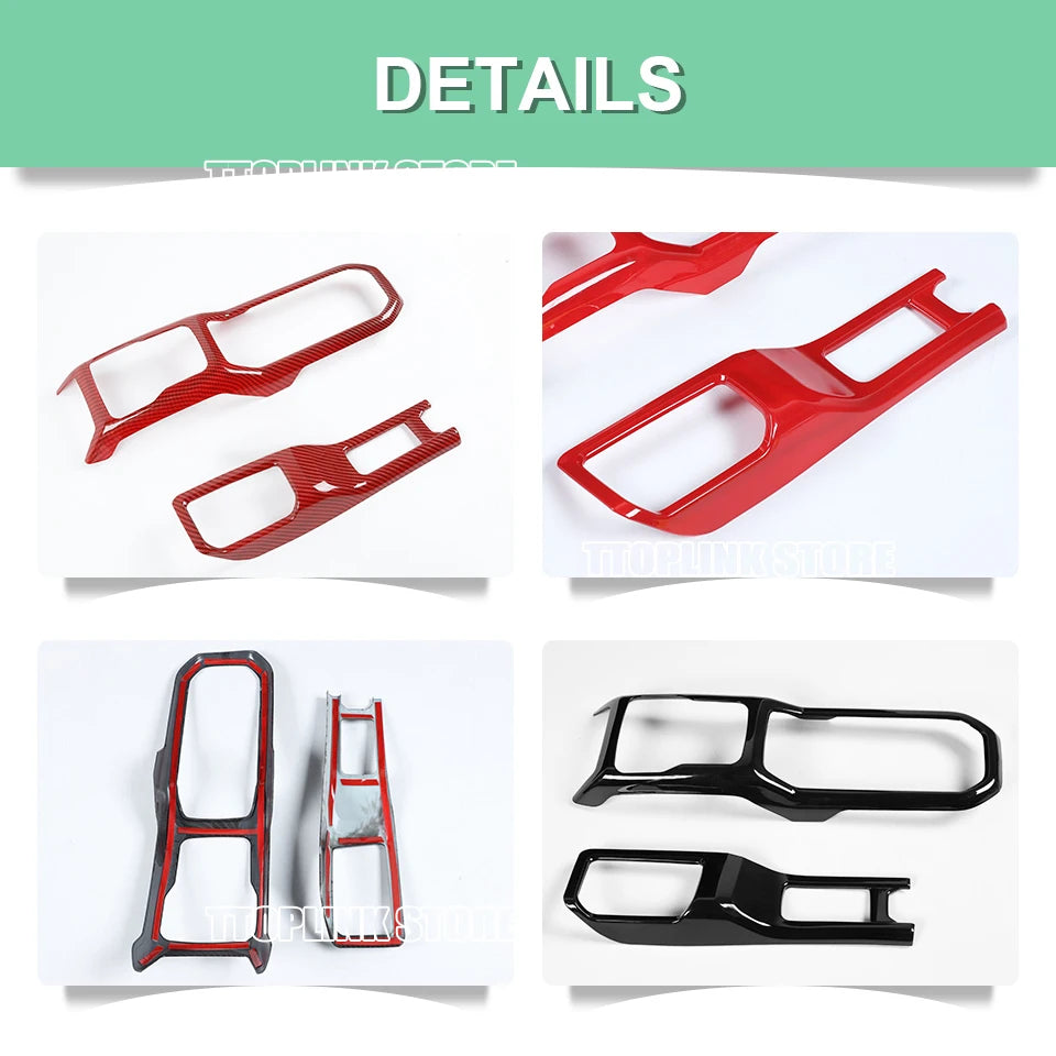 ABS Interior 4WD Gear Shift Panel/Gear Shift Panel Cover for Jeep Wrangler JL/for Jeep JT Gladiator 2018 Up Car Accessories