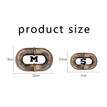 Pet traction rope, hollow plastic simulation iron chain, internet-famous funny and amusing props