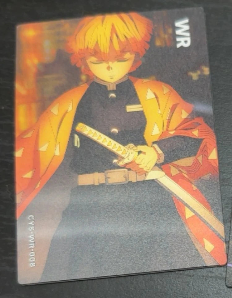Anime Demon Slayer Kamado Tanjirou Kochou Shinobu Kanroji Mitsuri Iguro Obanai Collection Cards Christmas Birthday Gifts Toys