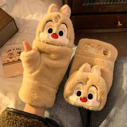 Original Disney Stitch Alex Didi Ear Muffs Gloves Plush Windproof Warm Cute 2024 New Ear Bags Children Ear Cover Winter Kid Gift