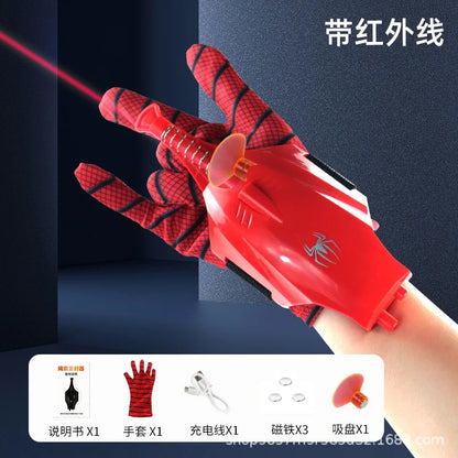 2024 New Spider Man Web Shooters Wrist Launcher Shooters Hot Peter Parker Cosplay Props Shooting Device Toy Set Boy Toy Gift
