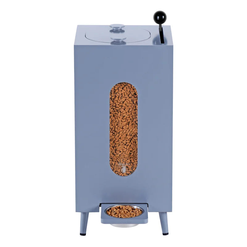2024 New Wooden Cat and Dog Food Bowls Home Pet Feeder with Storage and Dispenser for Reptiles