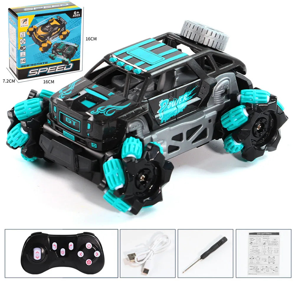 RC Car Mini Stunt Drift Car Gesture Sensing with Led Lights 2.4G Radio Remote Control Electric Toy Power Wheels Off Road Racing