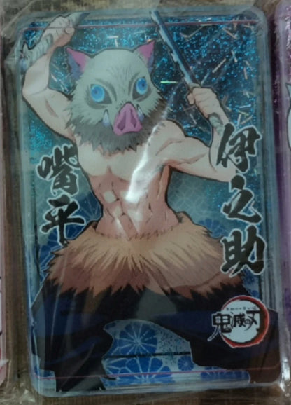 Anime Demon Slayer Kamado Tanjirou Agatsuma Zenitsu Kochou Shinobu Kanroji Mitsuri Rare Collection Card Birthday Gift Toys