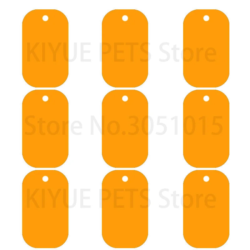 20Pcs Pet Id Dog Tag Aluminum Military Army ID Tag Name Blank Dog Tags Pendant Customized Logo laser Personalized engraving text