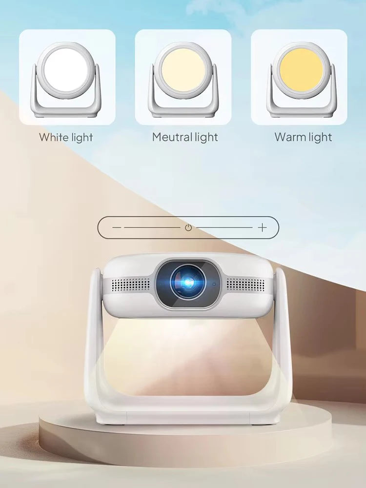 Salange 2024 Best K1 Android WIFI BT 380ANSI mini projector with battery adjustable stand Smart Home Theater video proyector