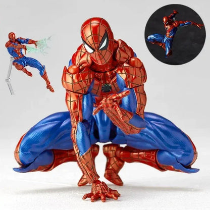Figuras de acción de colección de anime de 16 cm de Kaiyodo Spider-Man 2.0 Revoltech Amazing Yamaguchi Mk4 Peter Parker, juguetes modelo de regalo