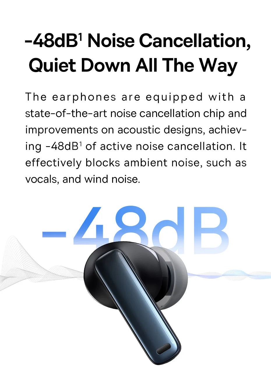 Baseus Bowie M2s Wireless Earphone Bluetooth 5.3 -48dB Active Noise Cancellation Headphone Support 3D Spatial Audio TWS Earbuds