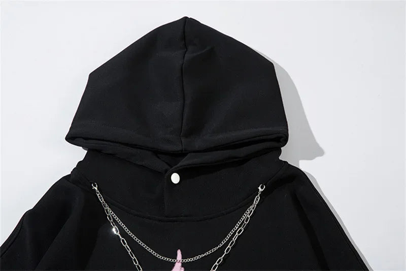 Vintage American Style Streetwear Hooded Loose-Fit Sweatshirt Jacket For Men And Women Versatile Casual Hoodies