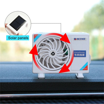 Air Conditioning Car Air Conditioner Shape Model Dashboard Ornaments Solar Powered Air Vent Clip Vehicle Decoration